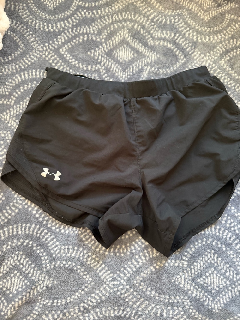 Under Armour Black Women's Athletic Running Shorts with Logo
